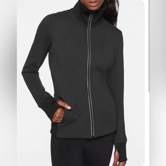 Athleta Ridge Full Zip Womens Jacket XL Long Sleeve Stretch Activewear - Picture 1 of 11